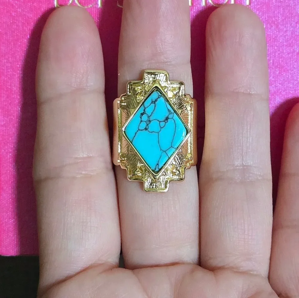 Persimmon Turquoise🩵 Statement Ring💍 - NWT